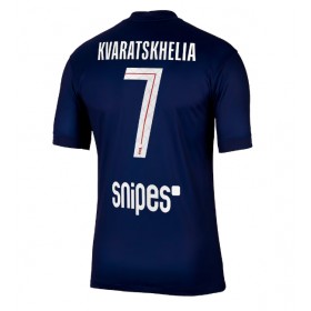 Paris Saint-Germain Khvicha Kvaratskhelia #7 Hemmakläder 2025-26 Kortärmad